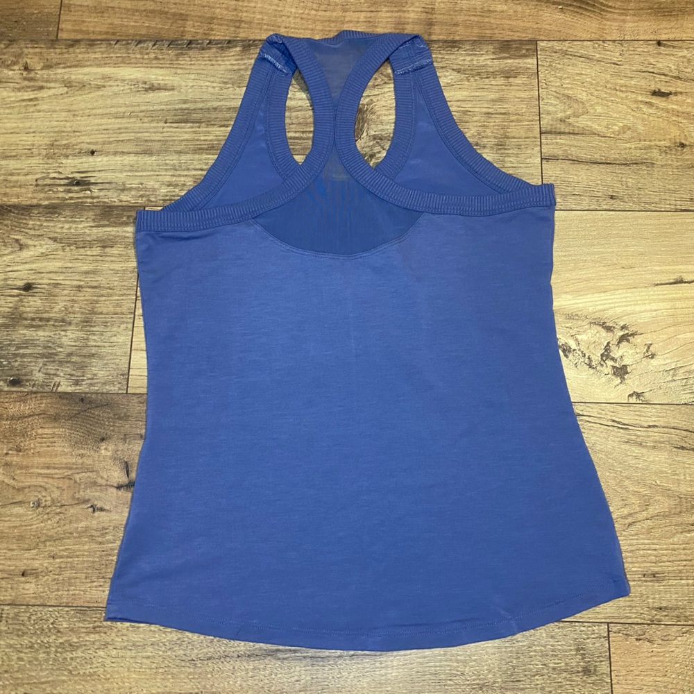 Athleta Topanga Racerback Tank Stormy Sky Size S - Picture 3 of 4